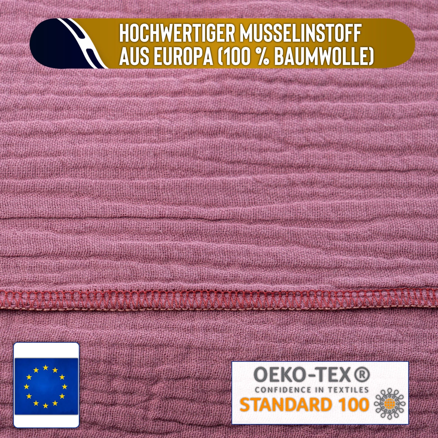 Musselin Loop Schal Damen Purple