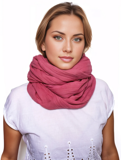 Musselin Tuch Damen Mauve Loop