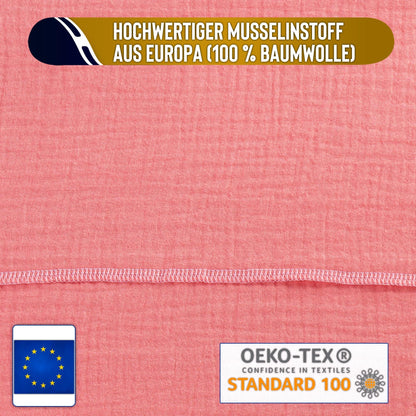 Musselin Tuch Damen Coral Viereckig