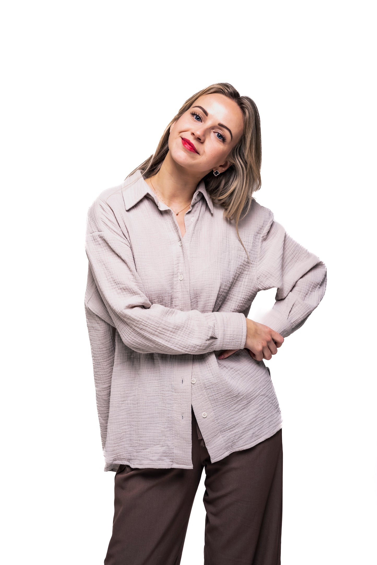 Musselin Bluse Damen Hellersand