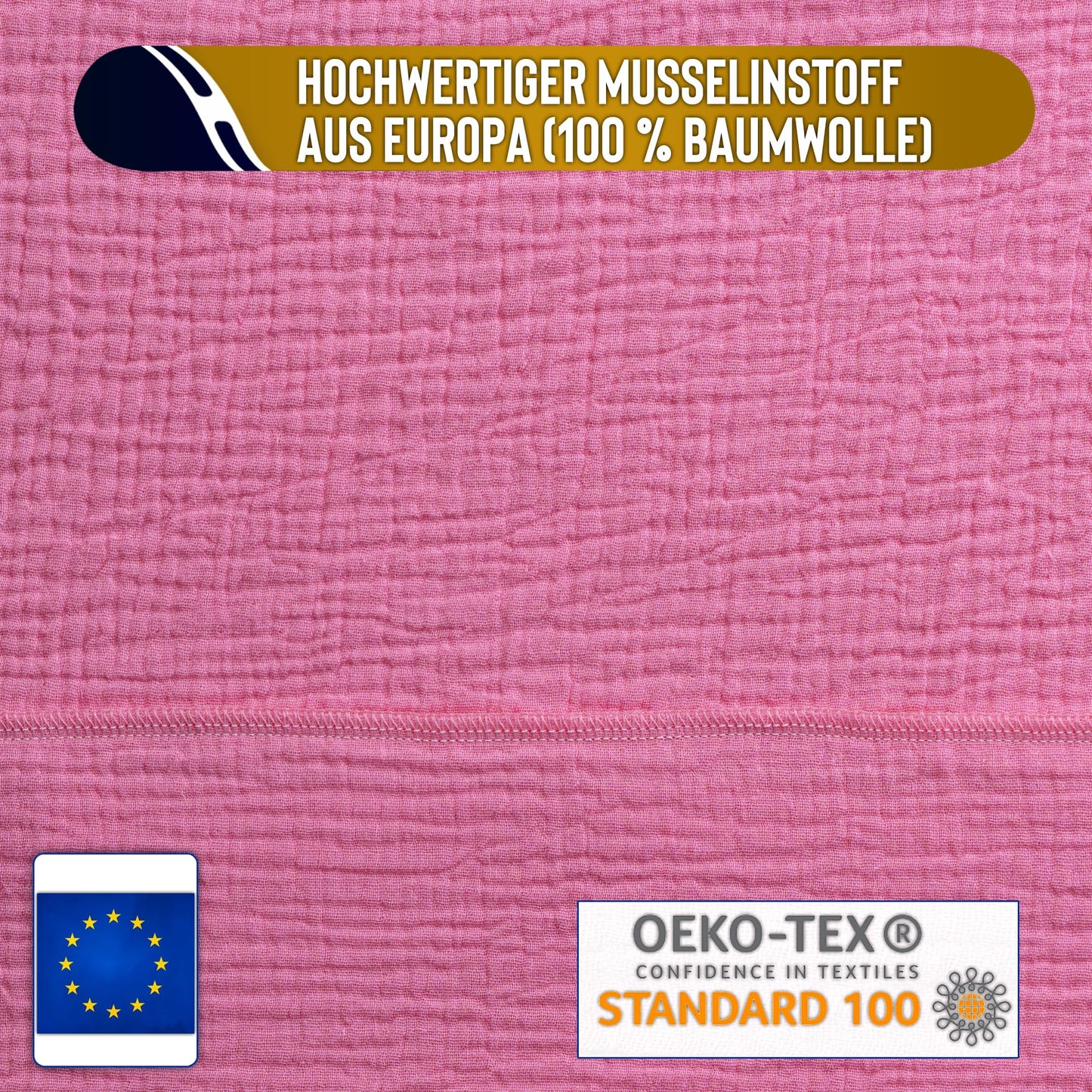 Musselin Tuch Damen Pink Viereckig