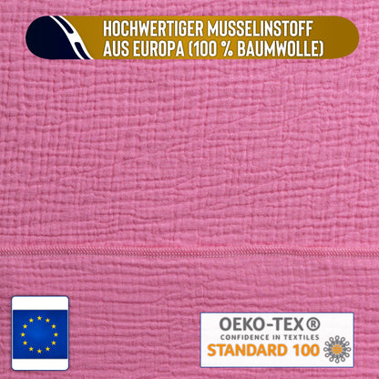 Musselin Tuch Damen Pink Viereckig