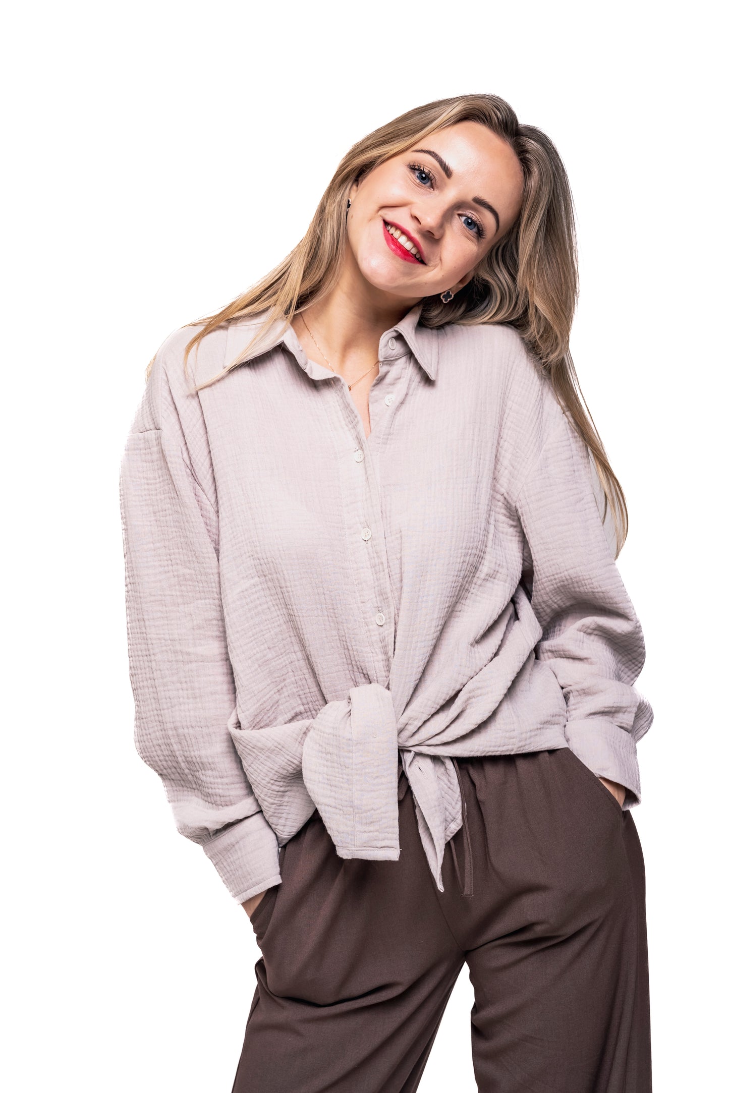 Musselin Bluse Damen Hellersand
