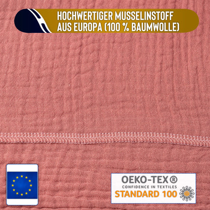 Musselin Tuch Damen Mauve Loop