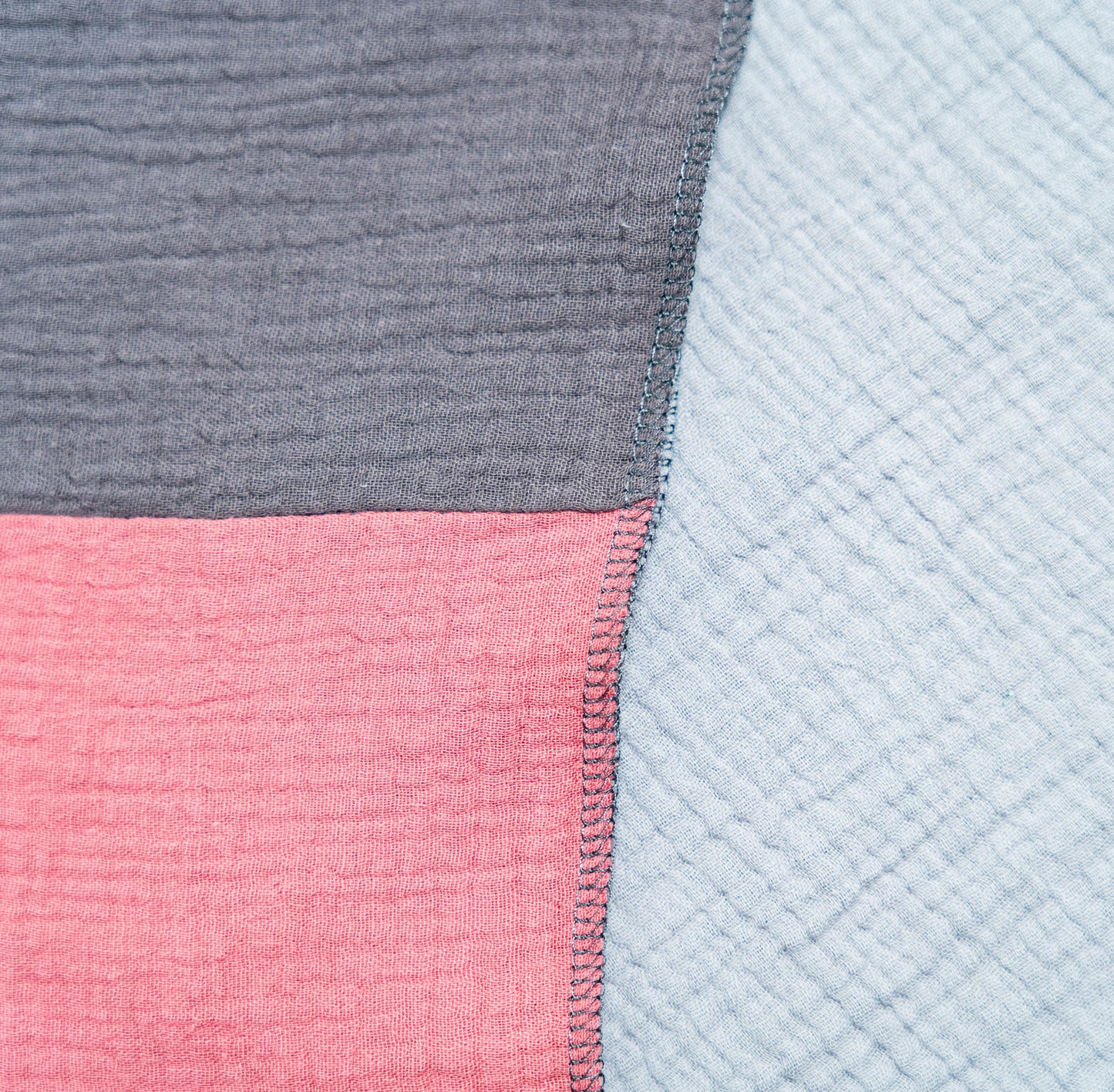 Musselin Schal Damen Dreieckig Mehrfarbig Grau-DunkelGrau-Mauve